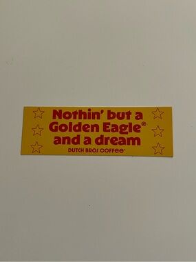 Dutch Bros Golden Eagle Sticker